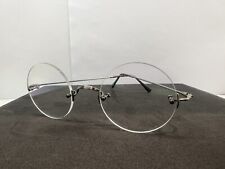 New Lunor Classic Round Steve Jobs Rimless Frames color AG  Eye size 44/21/145