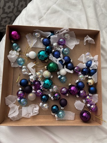 Mixed multicoloured mini glass - mixed,