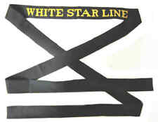 White Star Line Cap Tally Ratings Titanic Badge Olympic Class Ocean Liner RMS