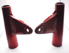 YAMAHA  YB100 HEADLIGHT BRACKETS / FORK SHROUDS TROUSERS  EARS  NEW - NEVER USED