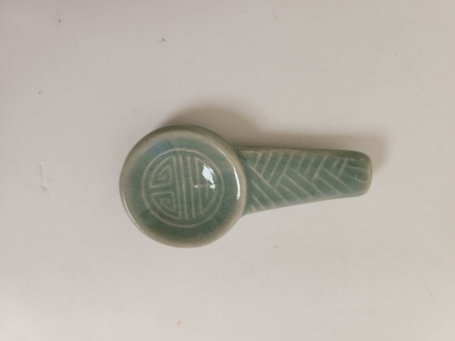 Rare vintage celadon spoon - rare, or