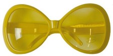 1960'S YELLOW OVAL SUNGLASSES