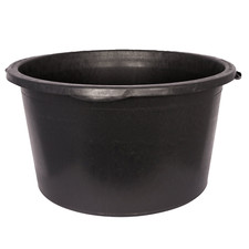 Rigid Black Plastic Round Tub