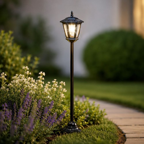 Solar lamp post - lamp, lantern