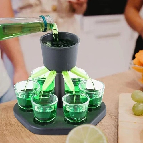 Shot glass dispenser - glass,