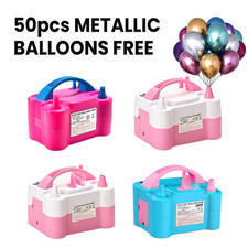 Electric Balloon Pump 600W Dual Nozzle Inflator Fast & Portable Air Blower