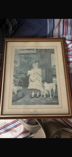Vintage framed print - vintage, puppy