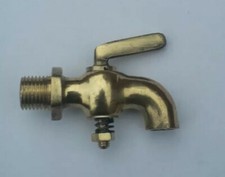 BRASS WATER DRAIN TAP 1/4" BSP MALE FOR LISTER D STATIONARY ENGINE OTHERS 30002