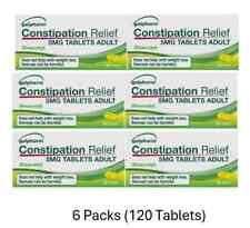 Galpharm Constipation Relief Tablets 5mg Bisacodyl Laxative - EntroLax -120 Tabs