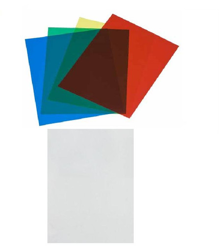 Coloured clear acetate - clear,