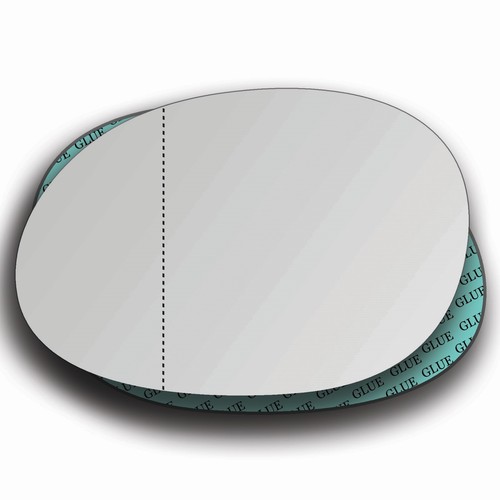Left mirror glass aspherical - left,