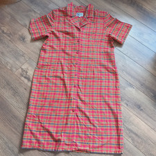 True Vintage 1980s Dress NORMAN LINTON Check SS Shirt Dress Fits UK 18