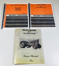 Set Massey Ferguson Mf50 Mf-50 Tractor Service Operator Parts Manual Shop Owners