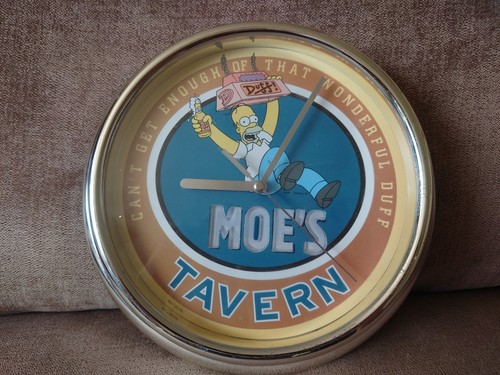 The simpsons wall clock - simpsons, moe's