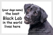 Personalised Black Labrador