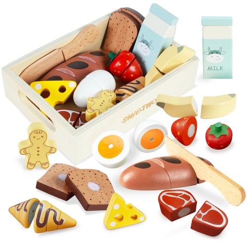 Wooden play food sets for - sets,