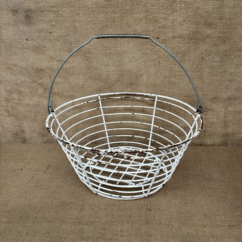 Wire basket white - white, paint