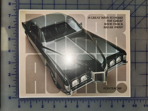 1969 pontiac brochure folder - pontiac,