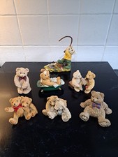 Beau Bears x 7 Hand Painted 1996 Bears Collectable 