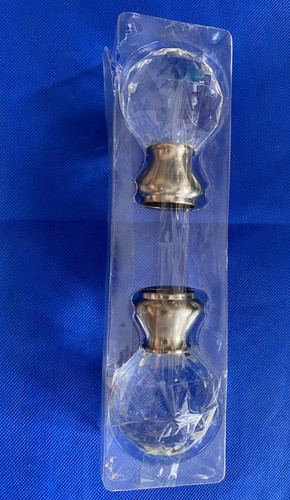 Pair crystal ball curtain pole - pair,