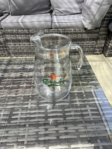 Carlsberg glass jug - carlsberg,