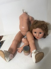 Composition Doll 27/28" Tall Possibly Walking Sleep Eyes Unidentifed Repairs