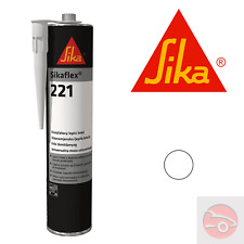 Sikaflex 221 - White - Strong Adhesive Sealant - Sika, Car, Boat - EXPIRY: 12/25