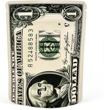 100Pcs Mylar bags 3.5g, Cali Packs 3.5g bags, Resealable 9x12cm 