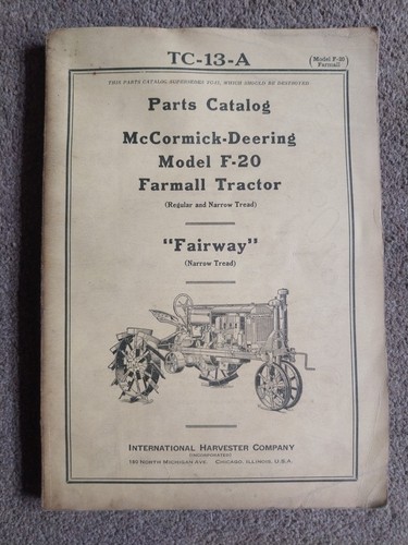 Parts catalog - tc-13-a,
