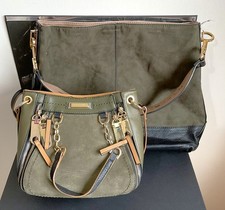 River Island Large Khaki Faux