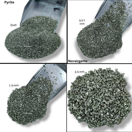 Crushed pyrite stone - pyrite,
