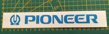 ADESIVO VINTAGE STICKER Kleber Cm 24 Pioneer Blu Su Trasparente 