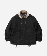 FRIZMWORKS Edgar N-1 Deck Jacket Black - Lined Winter Coat