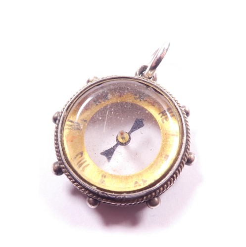 Victorian compass fob - compass,