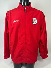 Rare Liverpool FC Training Jacket Reebok Carlsberg 2003 Medium Red Preloved