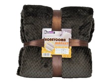 Fleece Blanket Sofa Throw Bed Throw Throwover Bedspread Honeycomb Popcorn Waffle