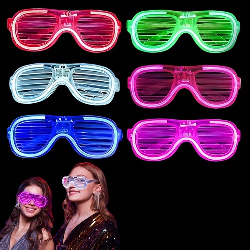 Neon party glasses 6 pack - neon,