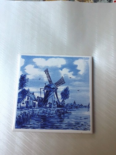 Dutch windmill wall tile - dutch,