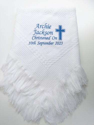 Personalised baby shawl large - personalised,