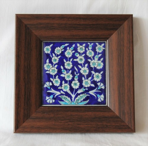 Vintage turkish wood - wood, framed