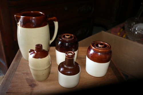 19th century stoneware jugs - ,
