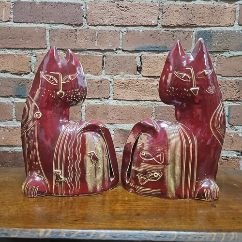 Pair vintage 1970s folk - pair,