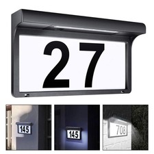  Solar House Address Numbers Light for Powered Sign Plaque outside