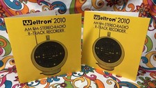 Lot of 2 WELTRON AM/FM 8 TRACK