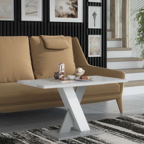 Coffee table high gloss - coffee,