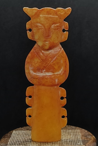 Ancient carved nephrite - carved,