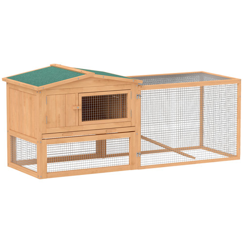 Wooden rabbit hutch enclosure - hutch,