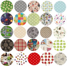 Wipe Clean Tablecloth Round Oilcloth Vinyl PVC - 140cm ROUND Circle