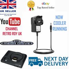 Sega Mega Drive 1 Genesis 1 Power Supply UK Plug 9V  Cooler Running 