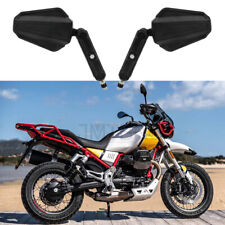 For Moto Guzzi v85 TT Folable Adventure Motorcycle Side Mirrors  8mm 10mm Black